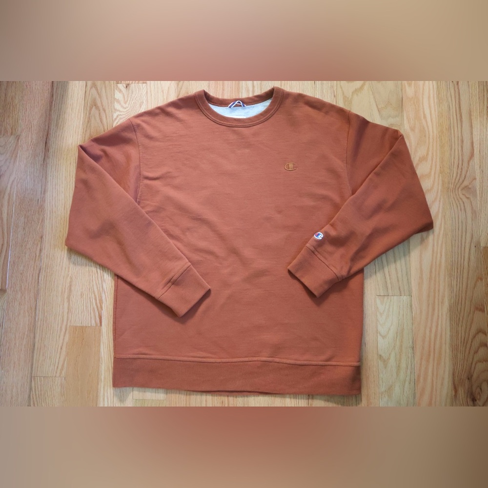 Vintage Champion Orange/Rust Brown Crewneck Sweater